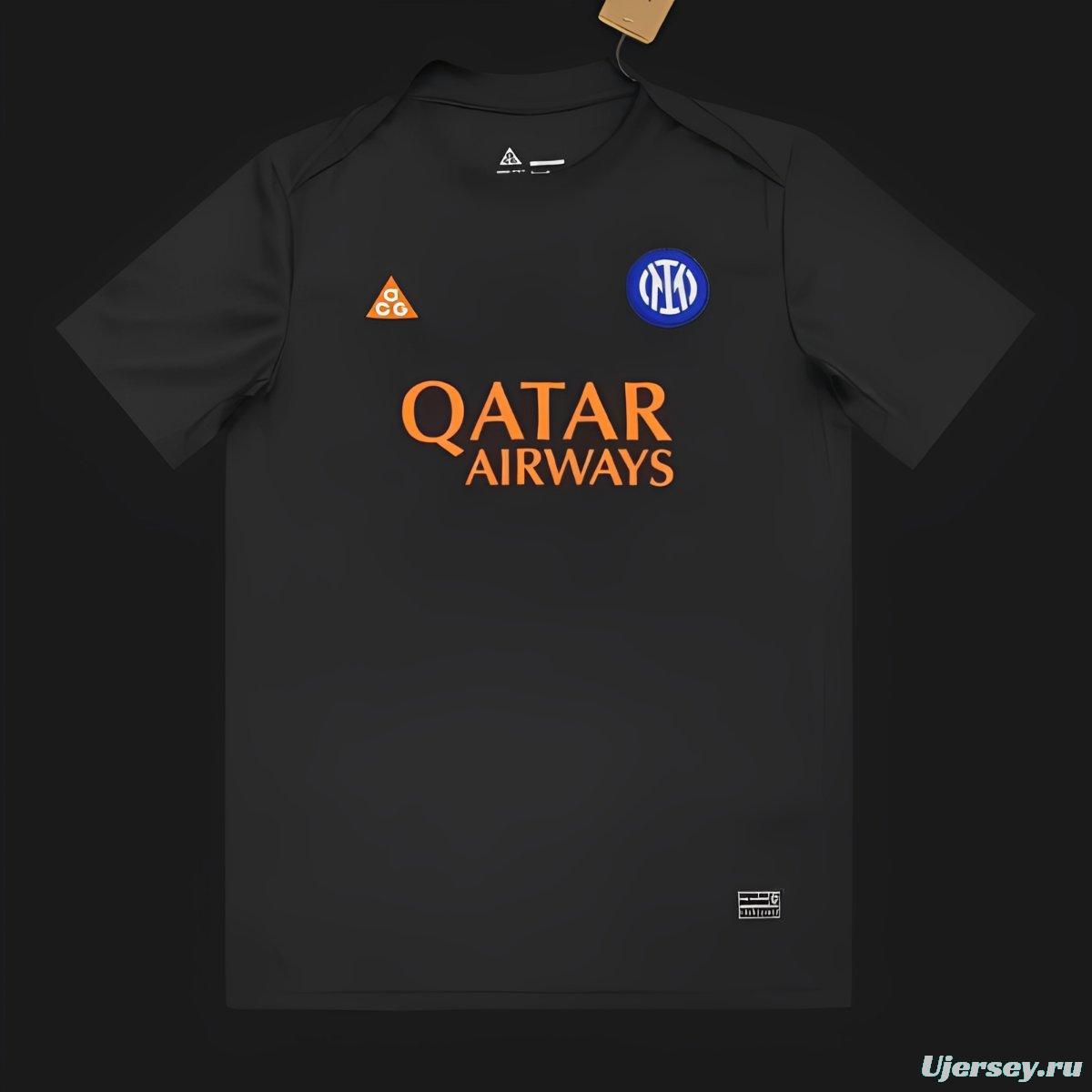 25/26 Nike Inter Milan Dri-FIT Academy Pro SE Pre-Match Black Jersey