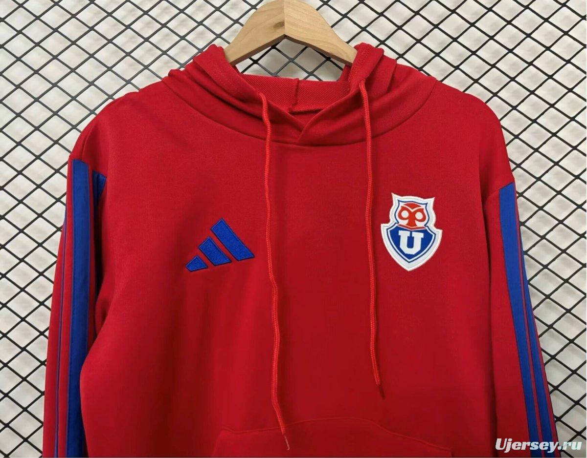 25/26 Club Universidad De Chile Red Hoodie