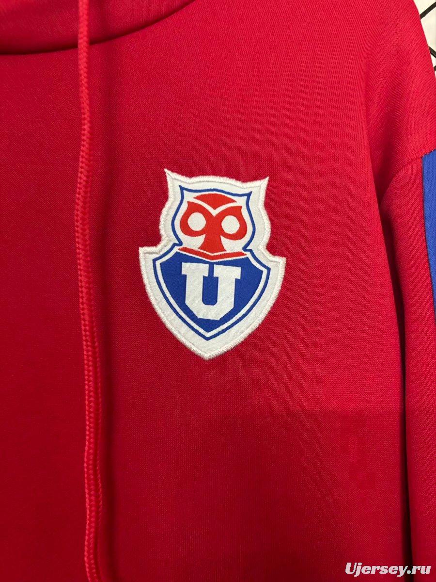 25/26 Club Universidad De Chile Red Hoodie