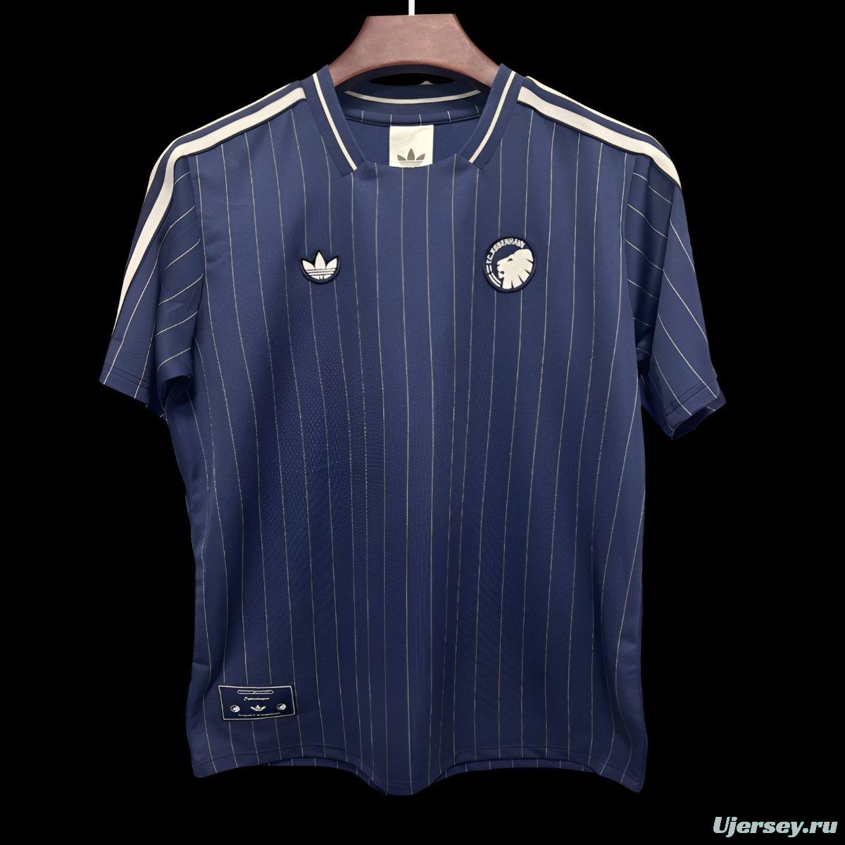 25/26 FC Copenhagen Adidas Terrace Icons Navy Blue Jersey
