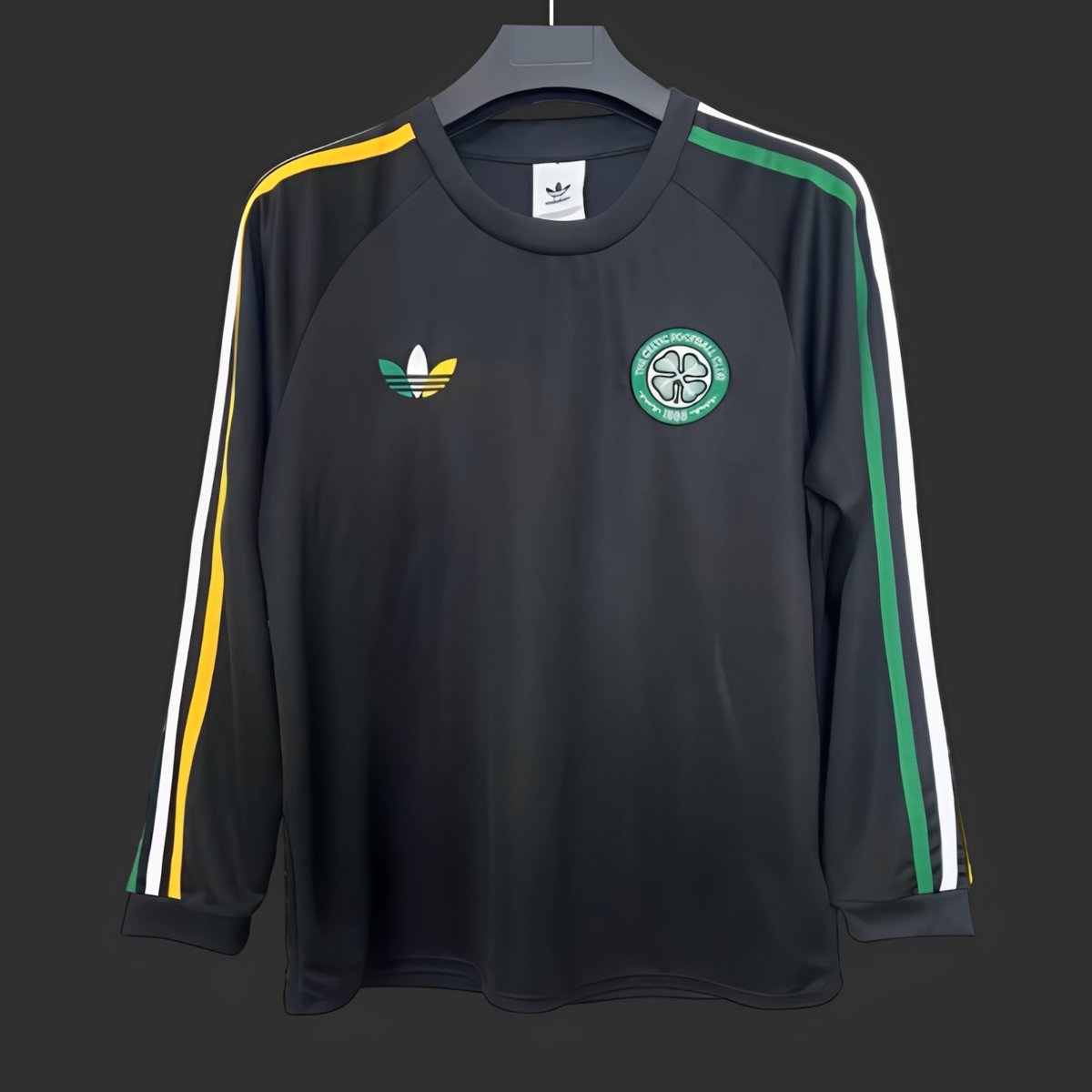26/27 Adidas Celtic Origins Long Sleeve Black T-Shirt