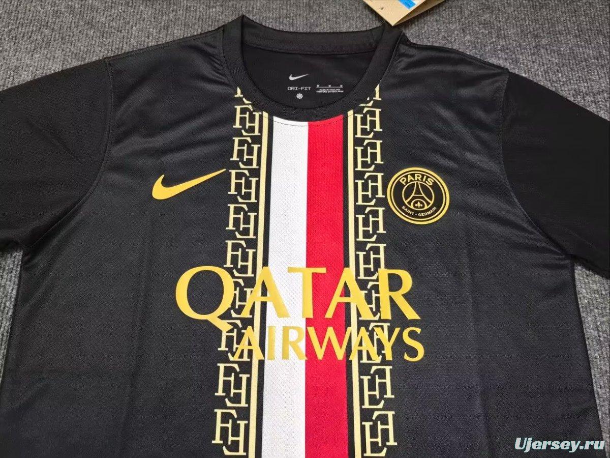25/26 PSG Paris Saint-Germain Entrainement Black Special Jersey