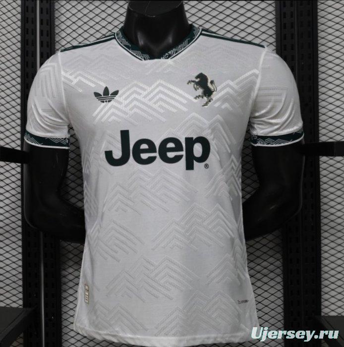 Player Version 26/27 Juventus White with Dark Green Special Edition Jersey