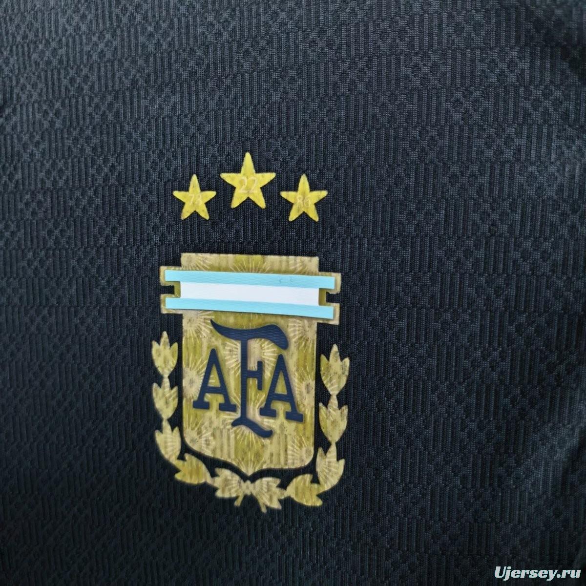 2026 Argentina Black Polo Jersey