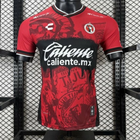 Player Version 25/26 Club Tijuana Red & Black home Jersey