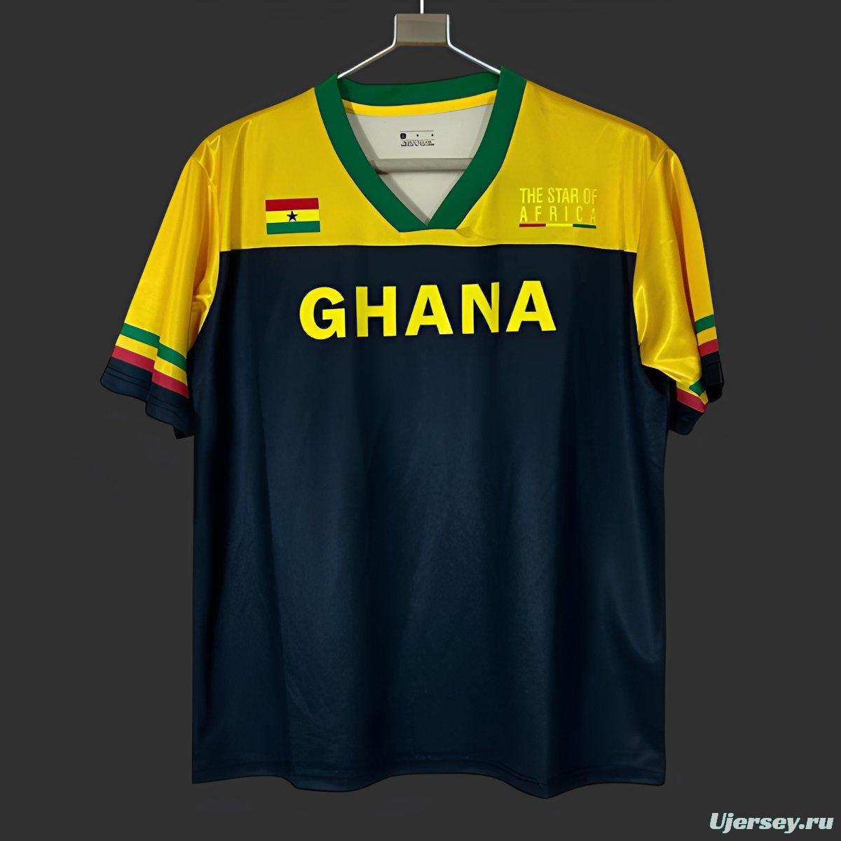 2026 Ghana Yellow Black The Star of Africa Jersey