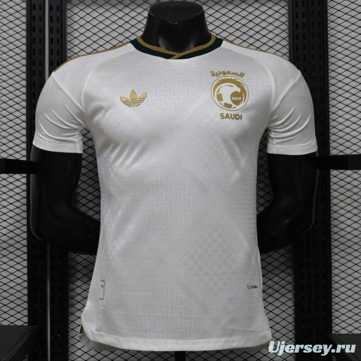Player Version 26/27 Saudi Arabia  White & Gold Home Jersey