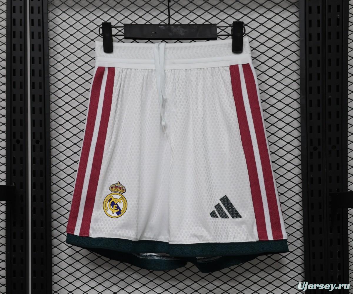 Player Version 26/27 Real Madrid Home  White Shorts (Adidas)