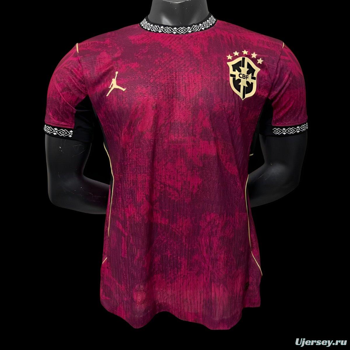 Player Version 2026 Brazil Third Wine Jersey
