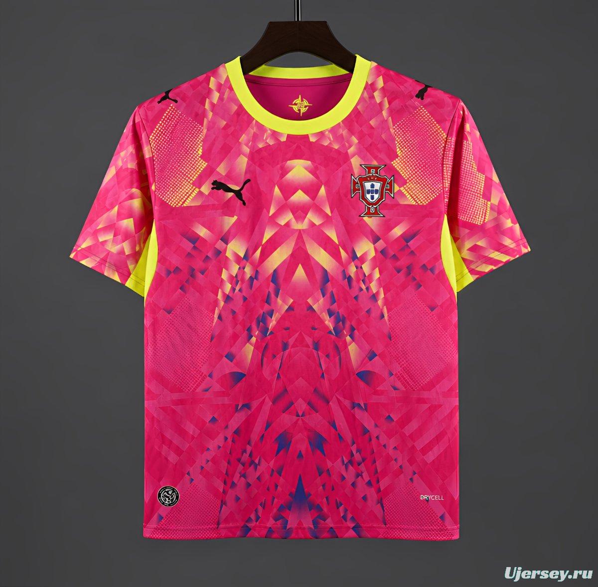 2026 Portugal Pink Goalkeeper Jersey