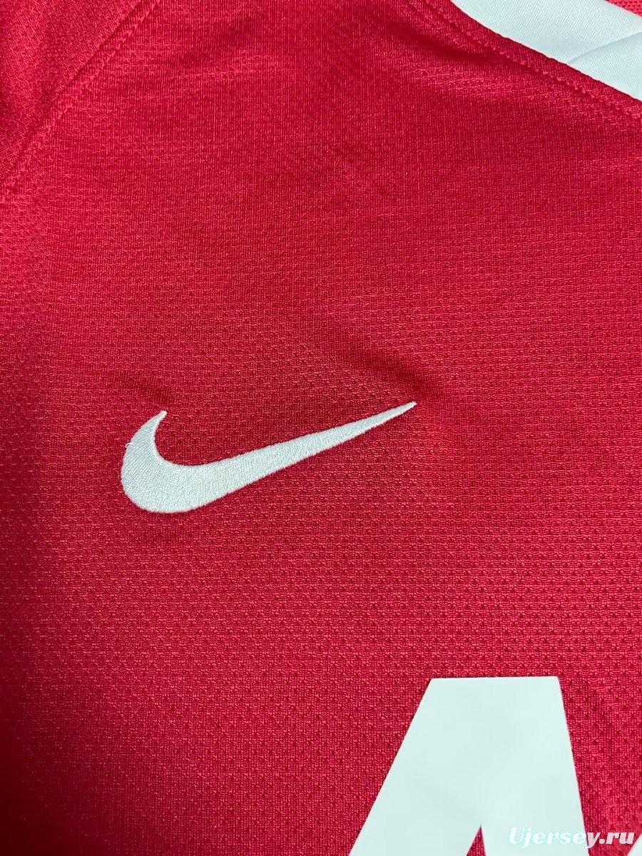 Retro 10/11 Manchester United Home Long Sleeve Jersey