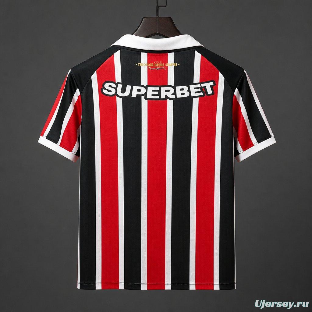 26/27 Sao Paulo Away Jersey With Full Sponsors