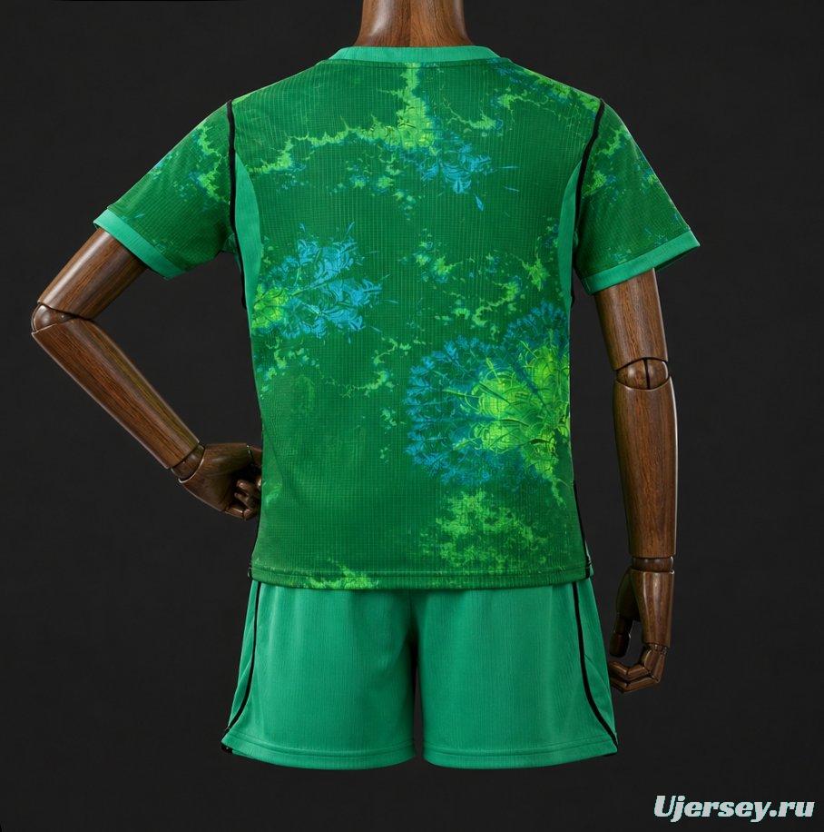 2026 Kids Netherlands Green Goalkeeper Jersey