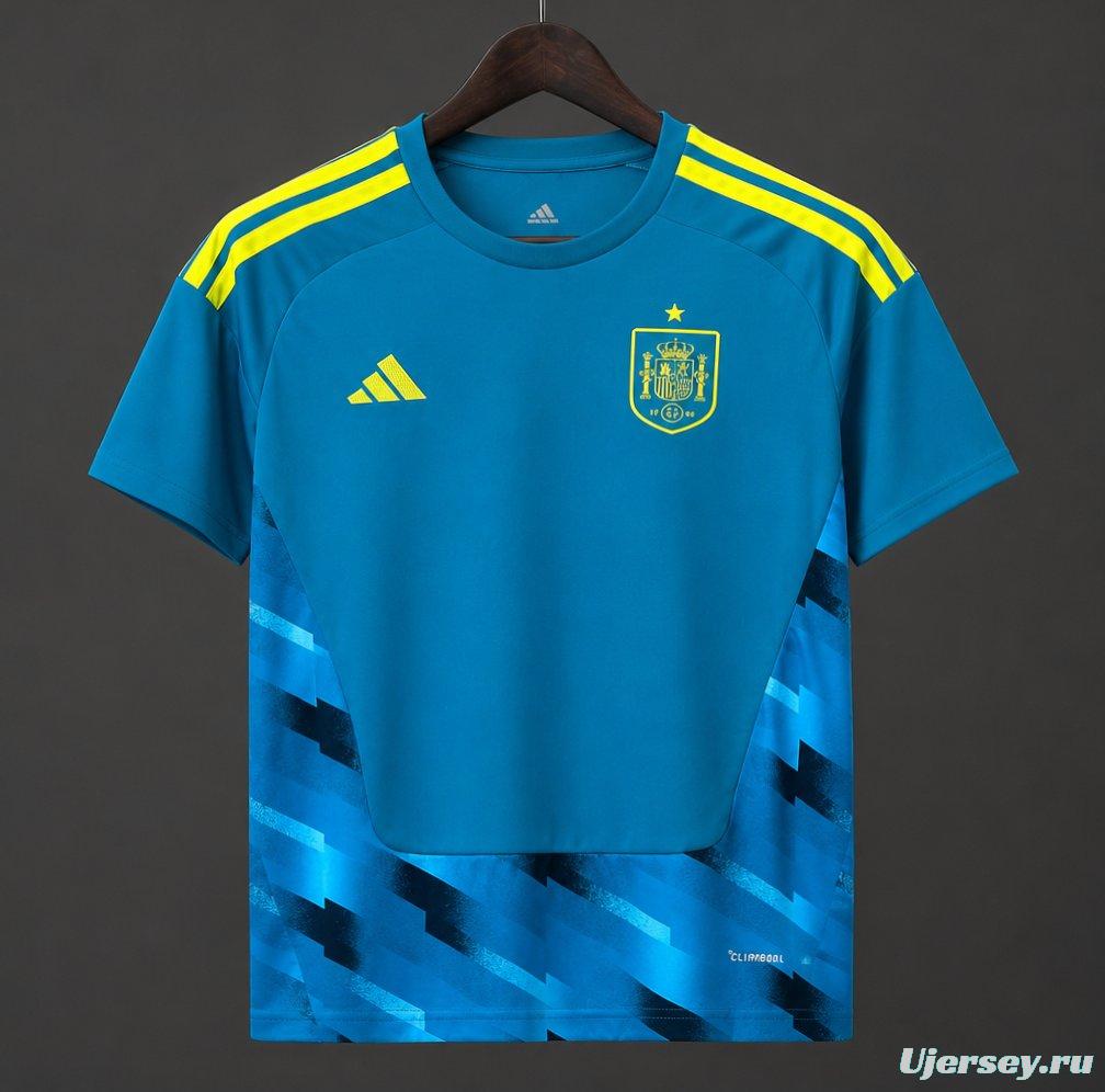 2026 Spain Blue Goalkeeper Jersey