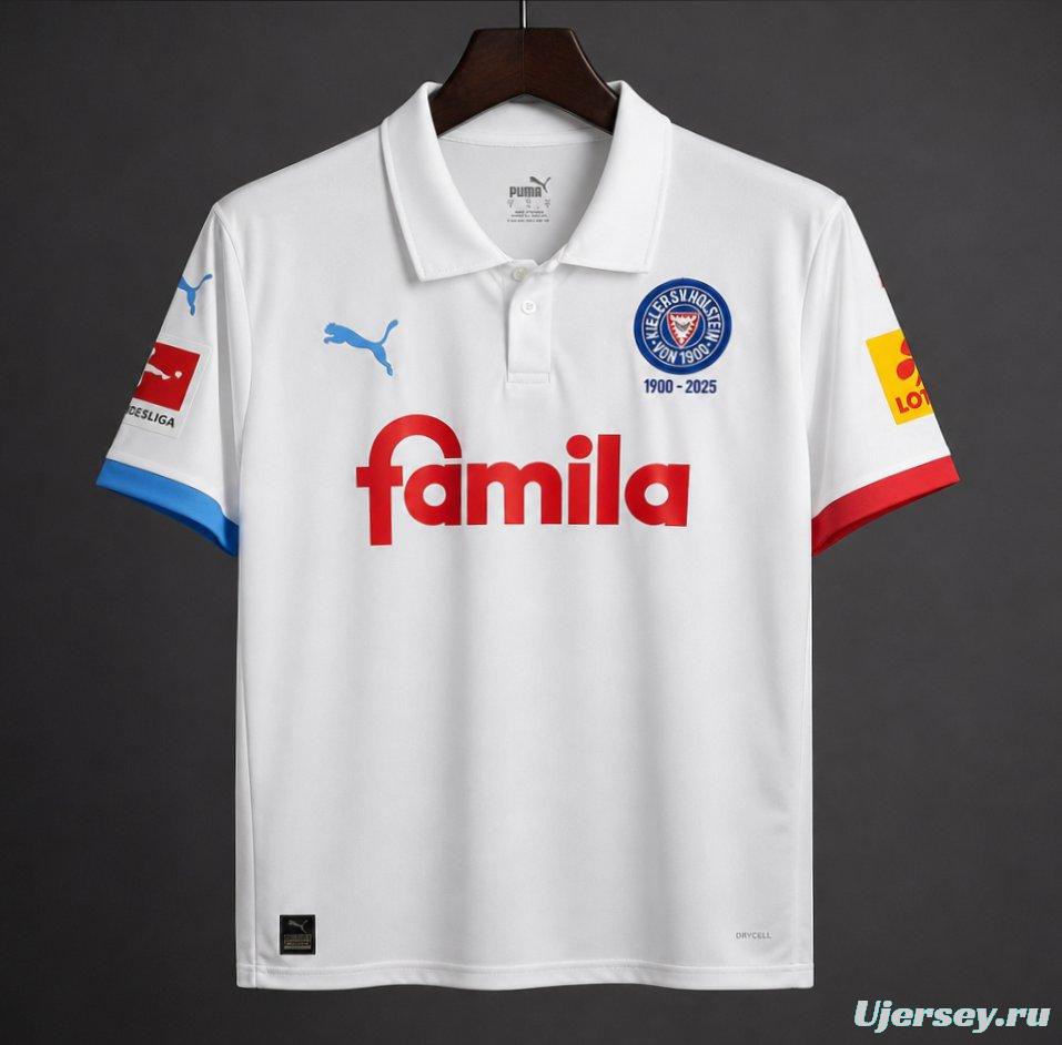 26/27 Holstein Kiel White 125th Anniversary Away Jersey