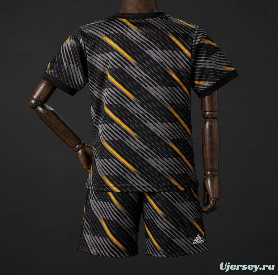 2026 Kids France Black with Orange  Away Jersey