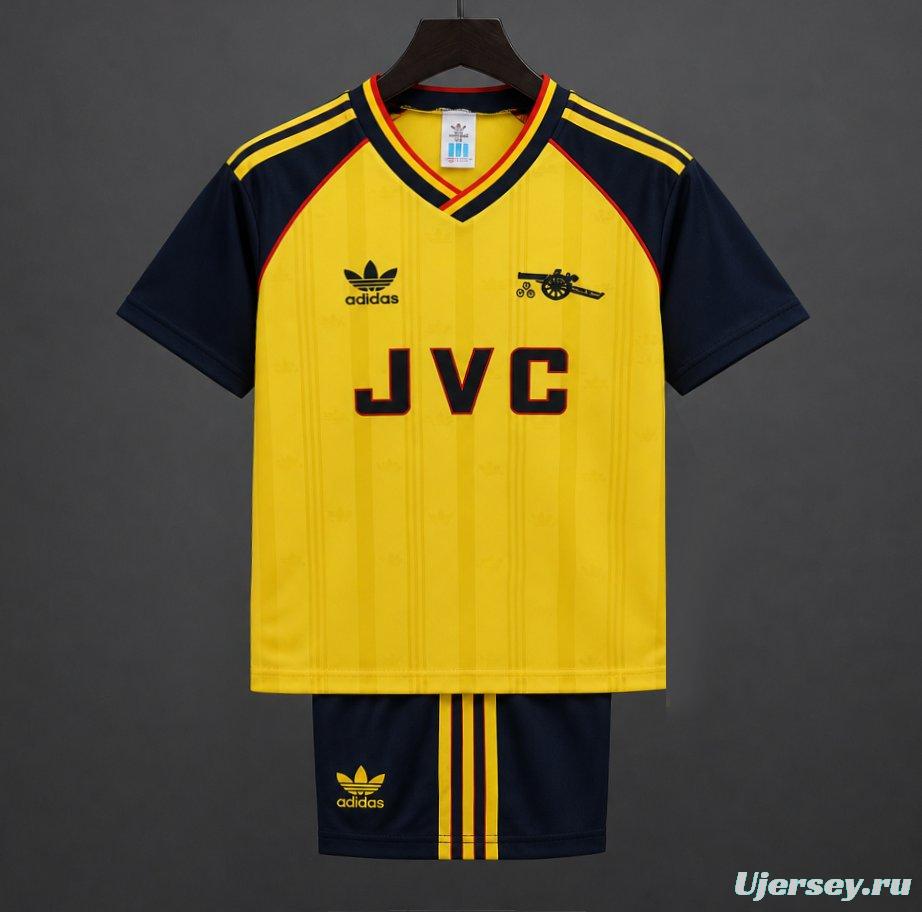 Retro Kids 88/90 Arsenal Yellow Away Jersey