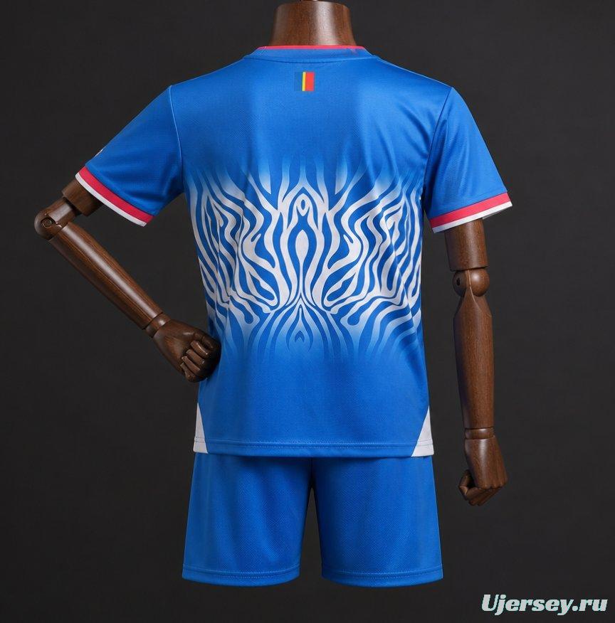 2026 Kids DR Congo Sky Blue Home Jersey
