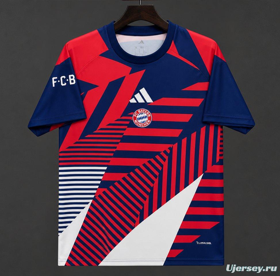 26/27 Bayern Munich Navy/Red/White Pre-match Jersey