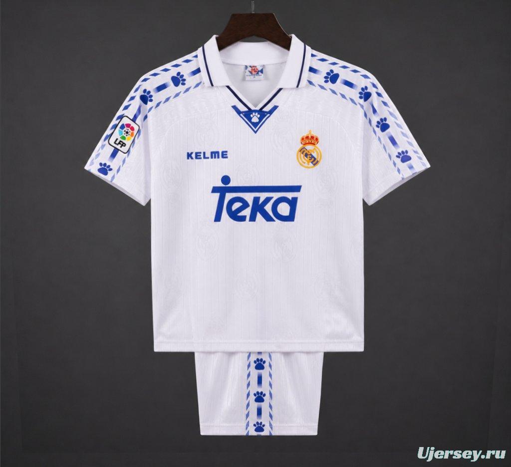 Retro Kids 96/97 Real Madrid Home Jersey