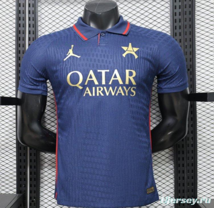 Player Version 26/27 PSG Blue Polo Collar Jersey