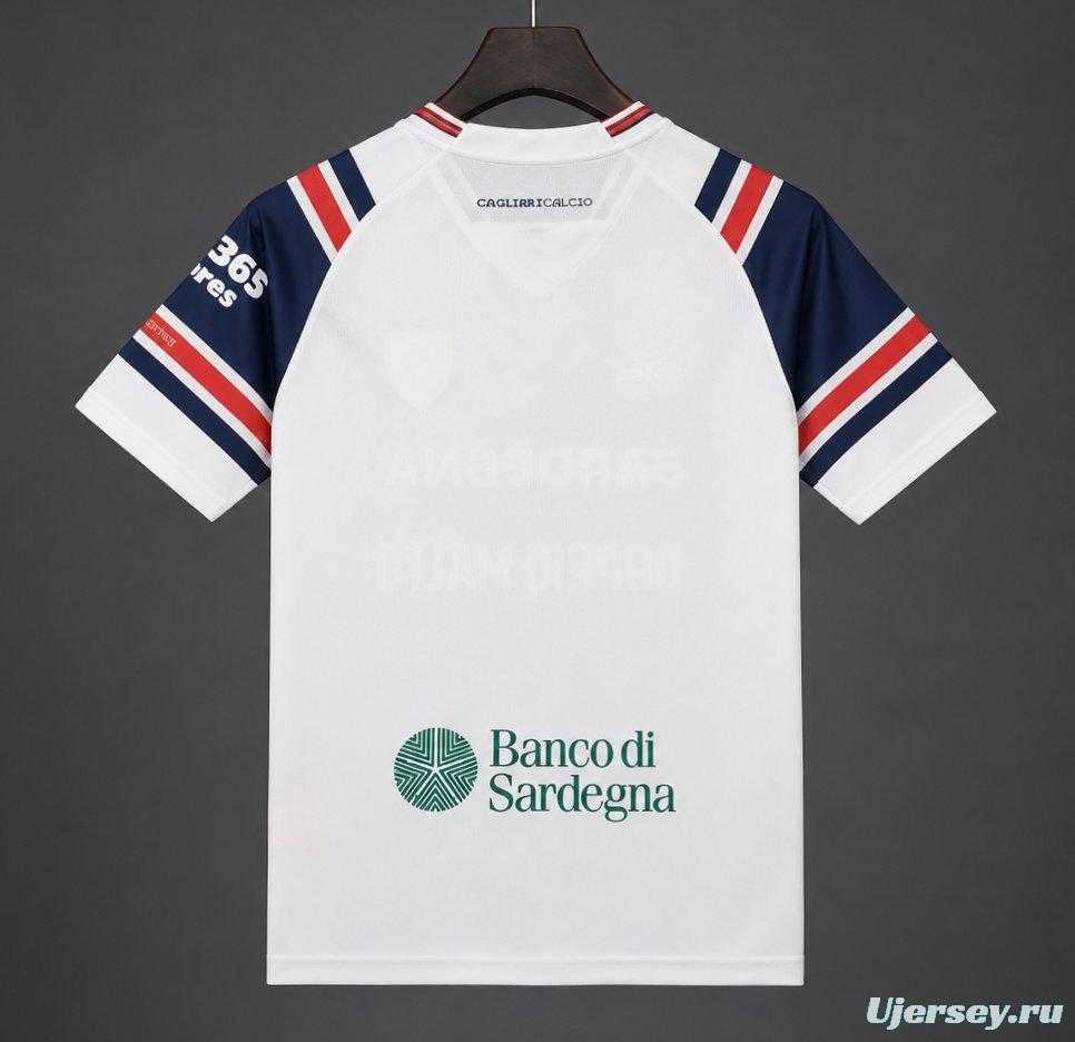 26/27 Cagliari Calcio Away White Jersey