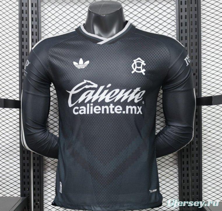 Player Version 26/27 Club América Charcoal Black Long Sleeve Away Jersey