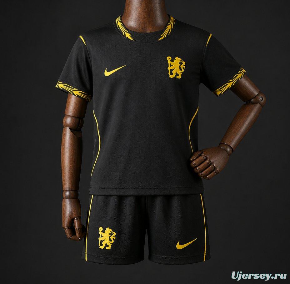 26/27 Kids Chelsea Away Black Jersey