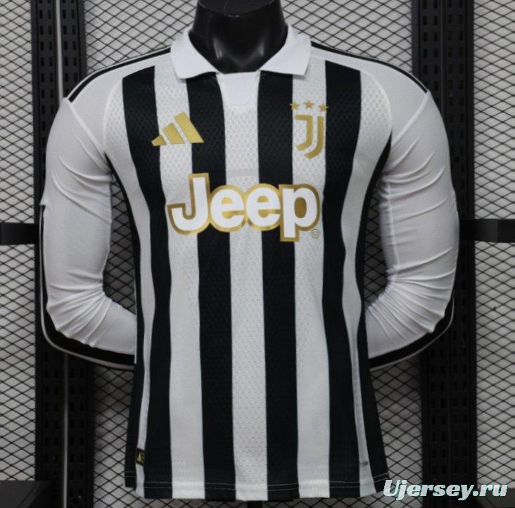 Player Version 26/27 Juventus Home Long Sleeve Jersey