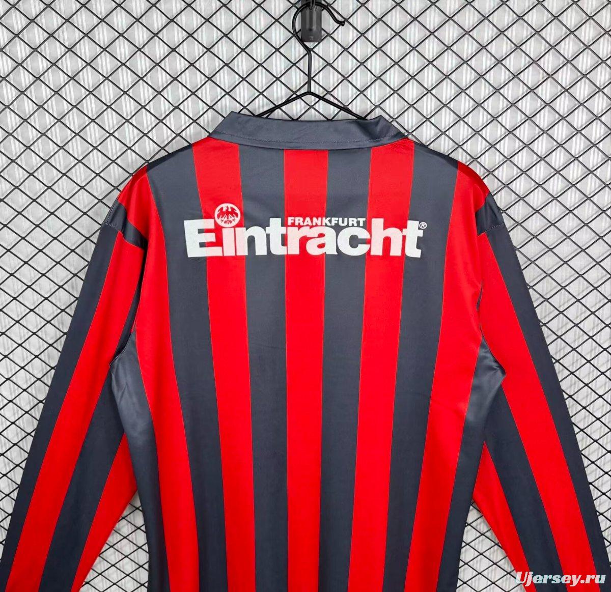 Retro 92/93 Eintracht Frankfurt Home Long Sleeve Jersey