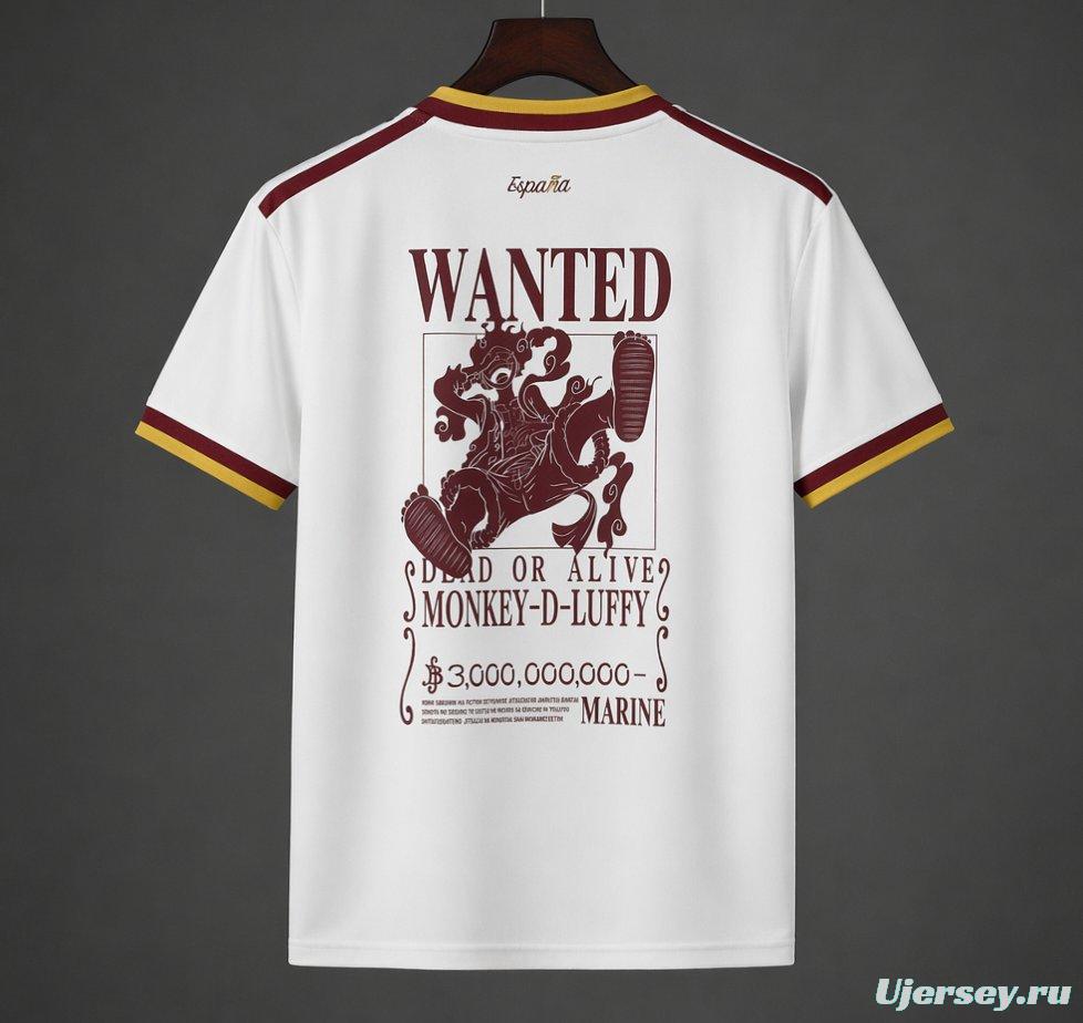 2026 Spain x One Piece Away Special Printing Jersey