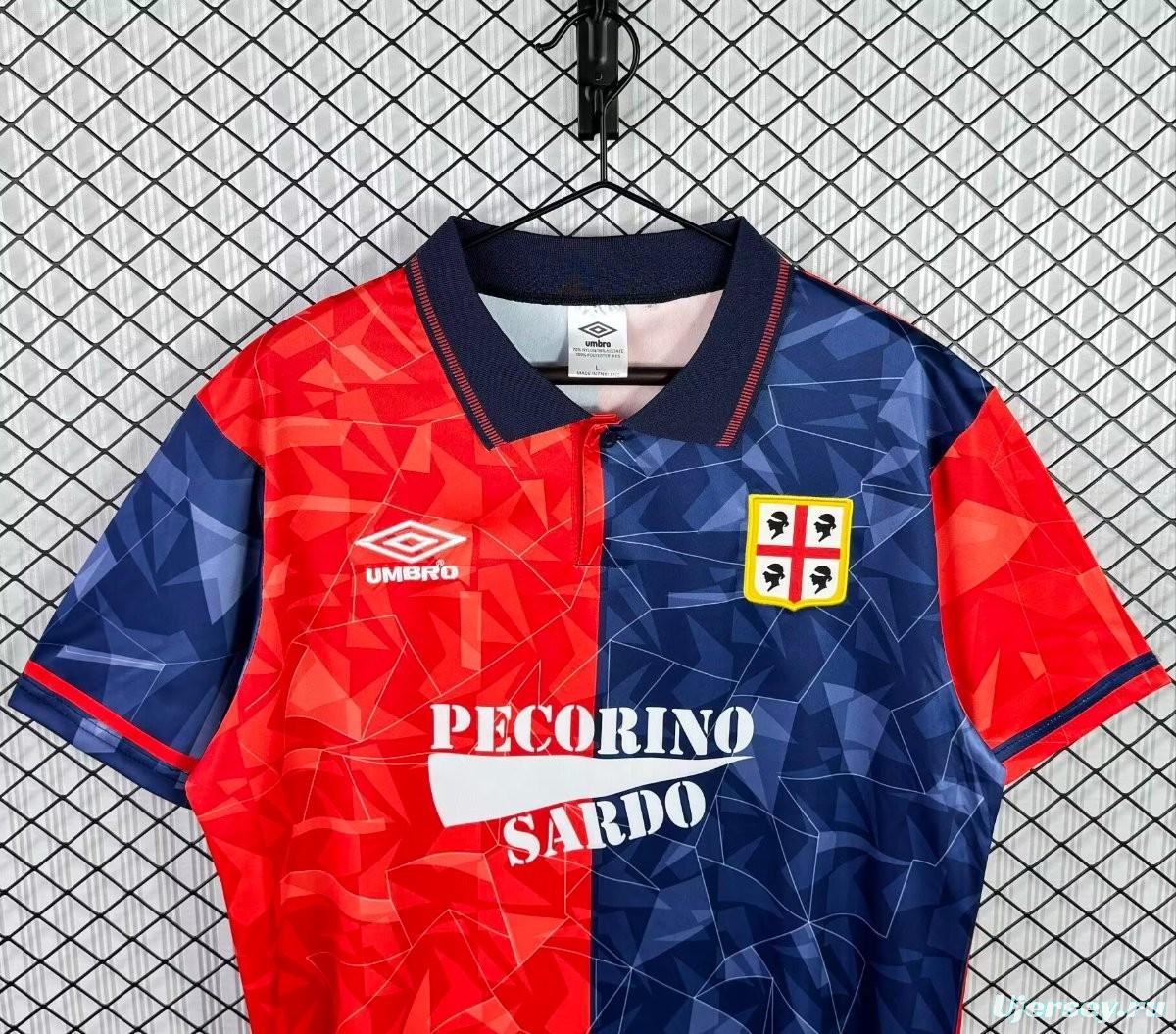 Retro 92/93 Cagliari Calcio Home Jersey
