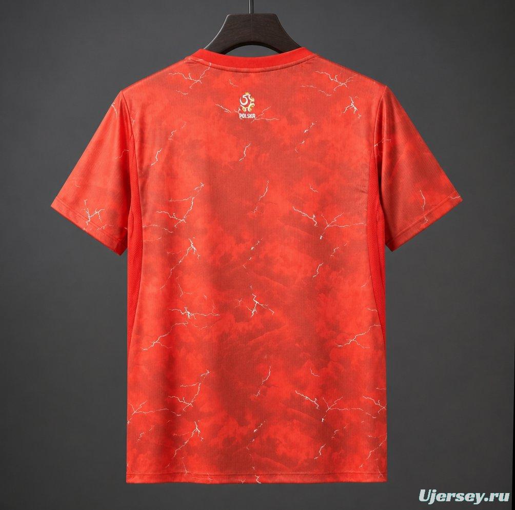 2026 Poland Away Vibrant Red Jersey
