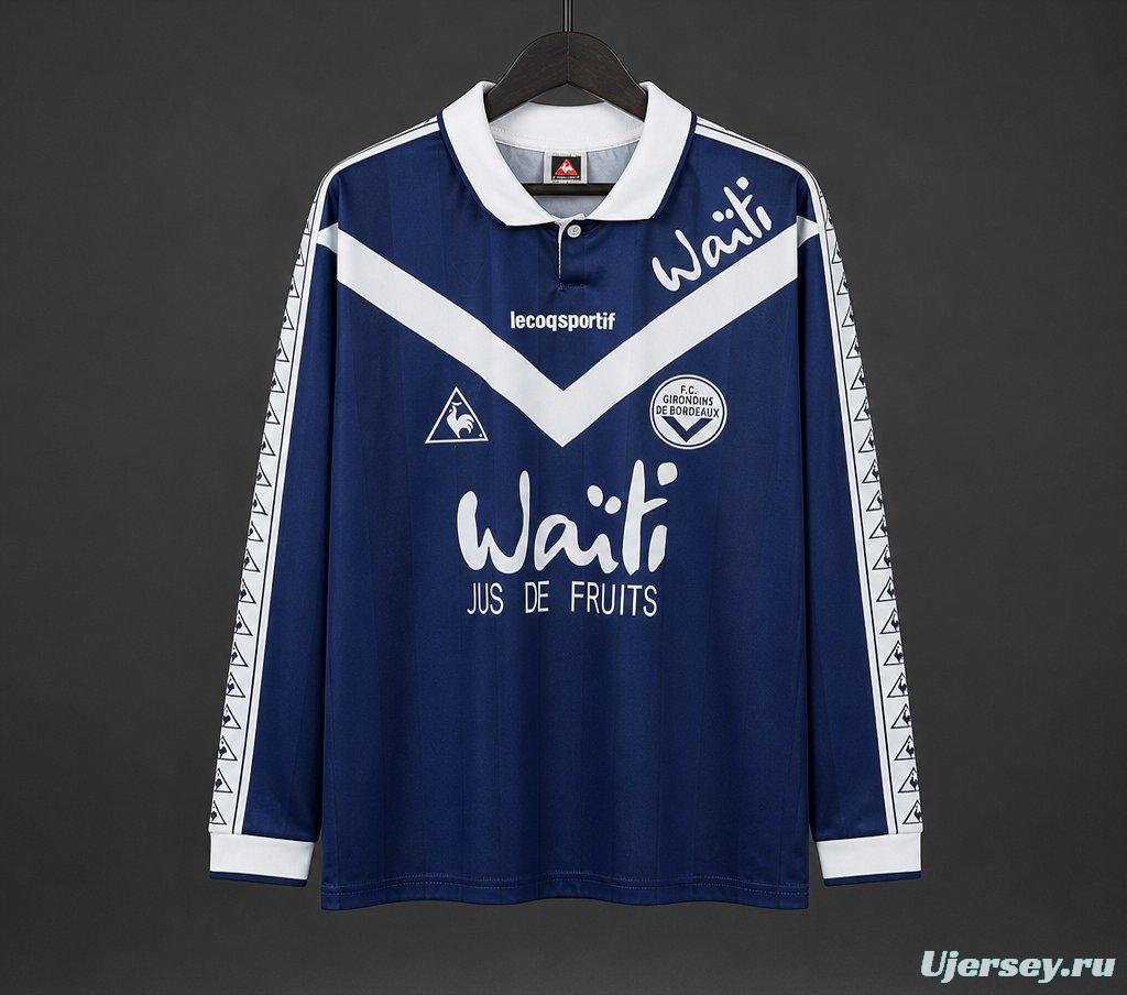 Retro 96/97 Girondins de Bordeaux Home Long Sleeve Jersey
