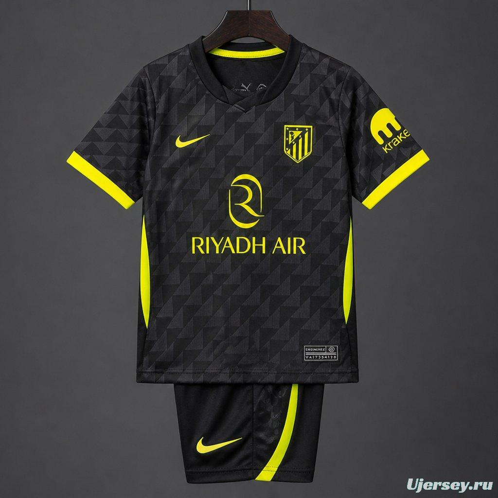 26/27 Kids Atletico Madrid Away Jersey