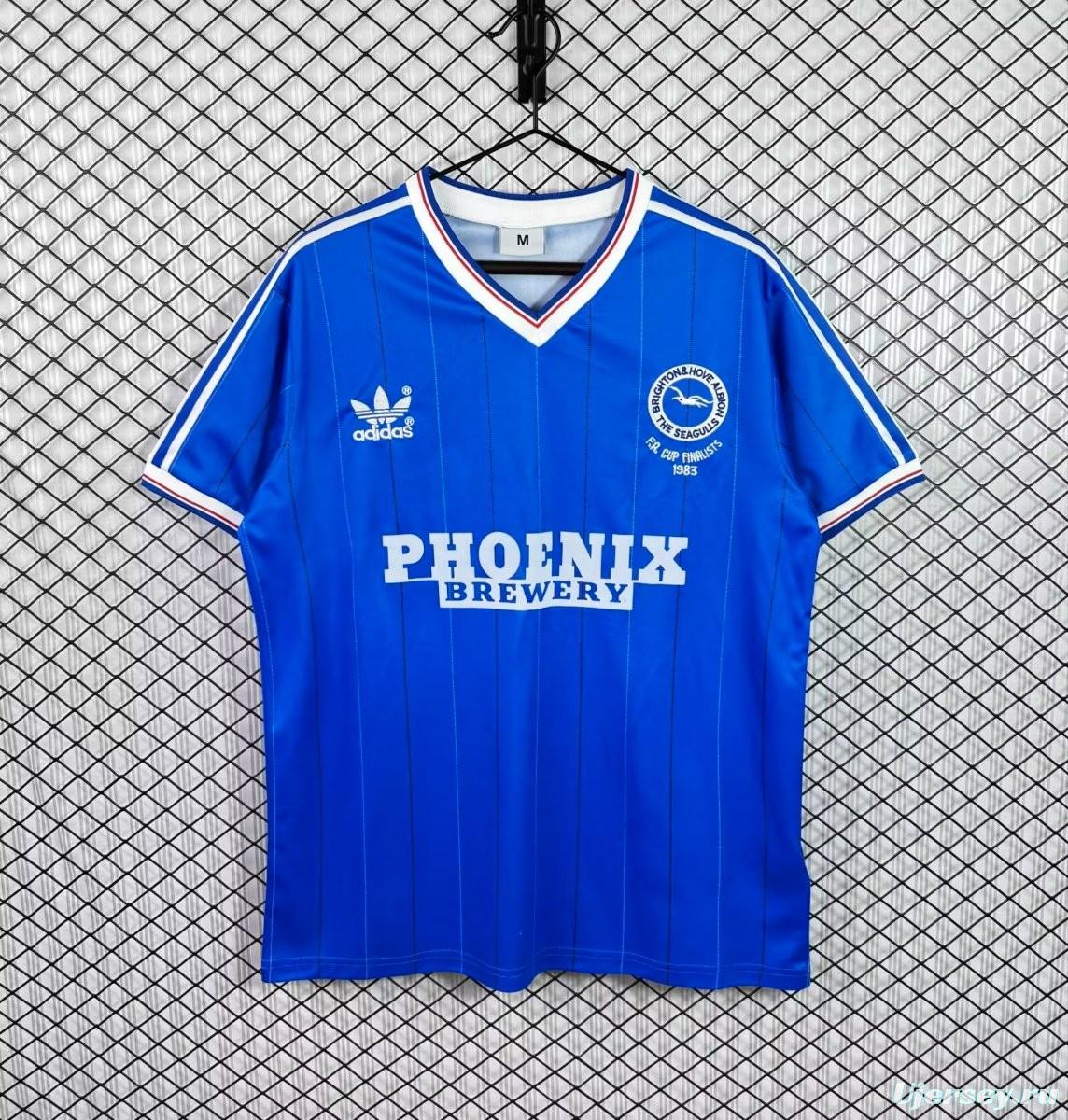 Retro 83/84 Brighton Hove Albion Home Jersey