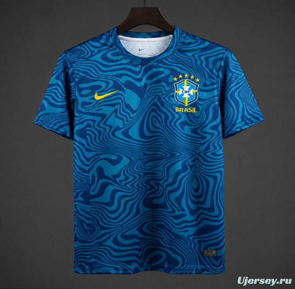 2026 Brazil Academy Pro Pre-Match Light Menta/Photo Blue Jersey