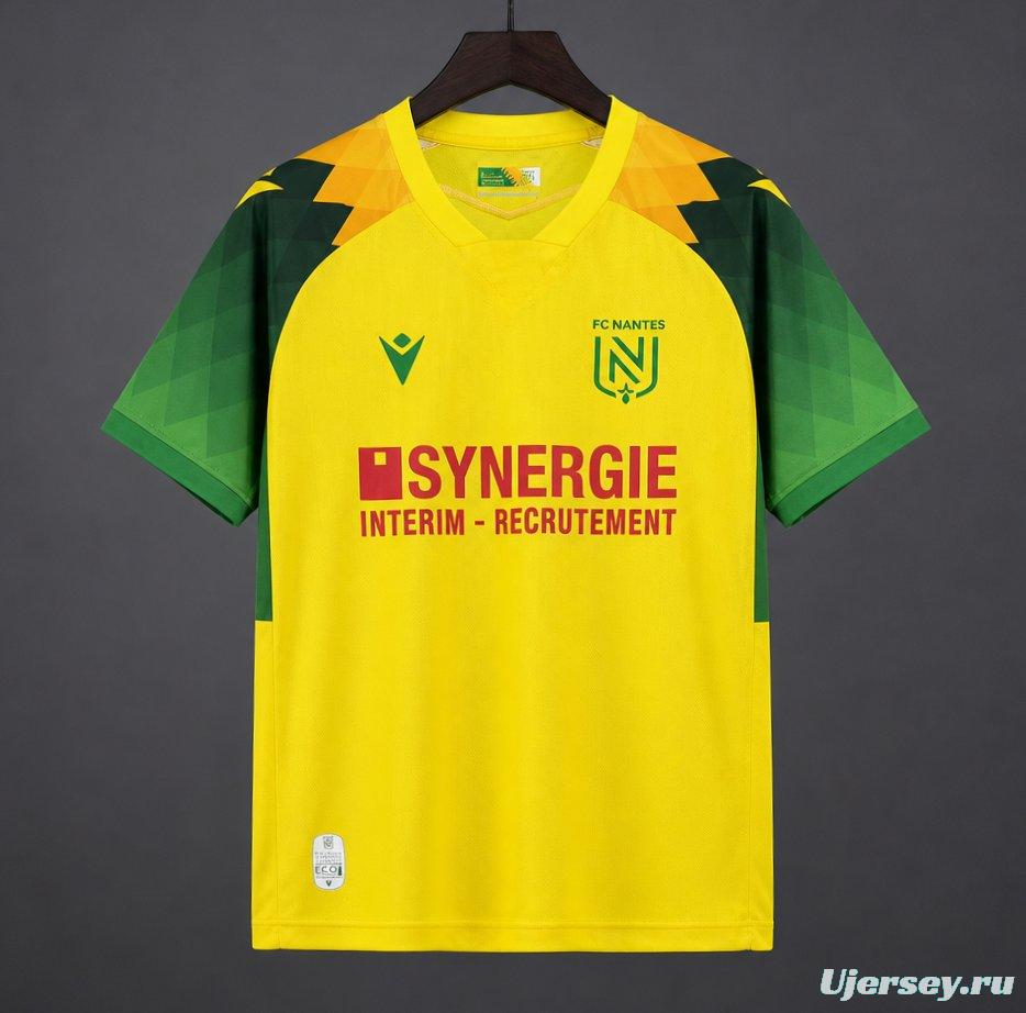 26/27 FC Nantes Home Yellow Green Jersey