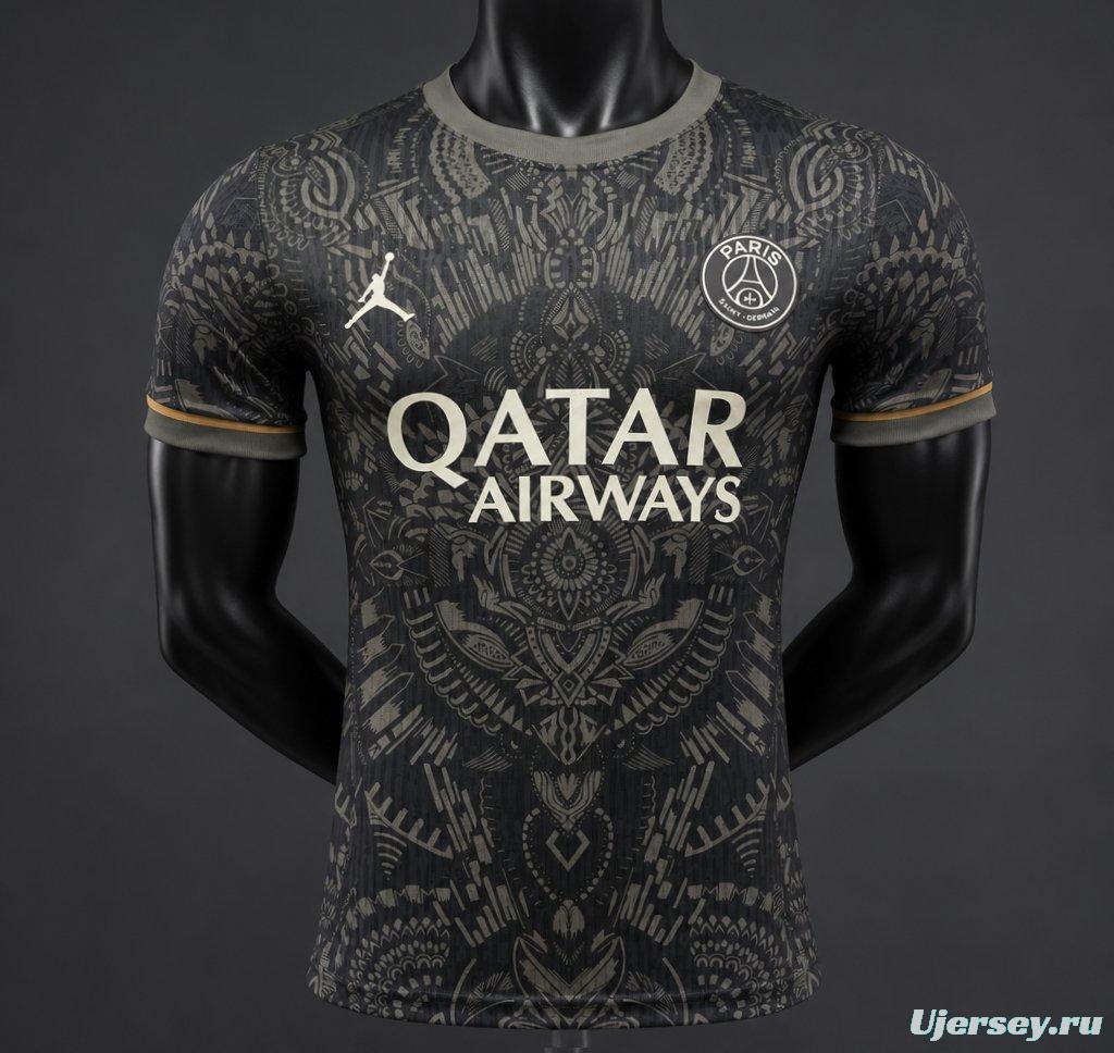 Player Version 26/27 Paris Saint-Germain Black with Tribal Pattern Special Edition Jersey