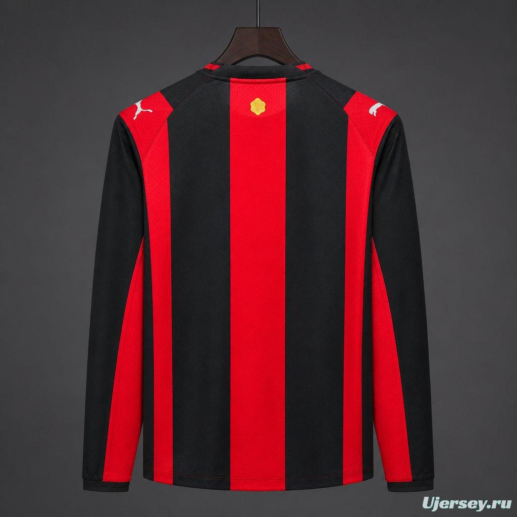26/27 AC Milan Home Long Sleeve  Jersey