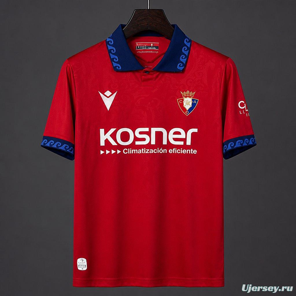 26/27 CA Osa home Red  jersey