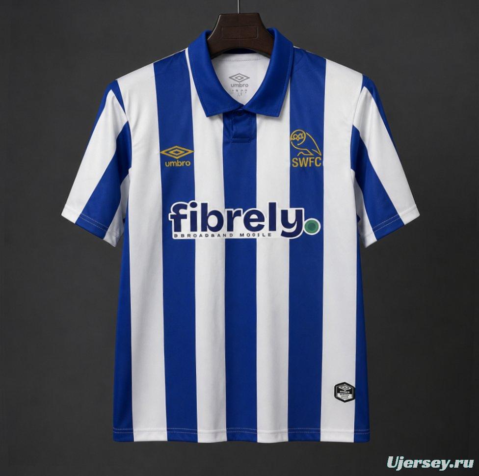 Player Version 26/27 Sheffield Wednesday Blue & White Stripes Home Jersey
