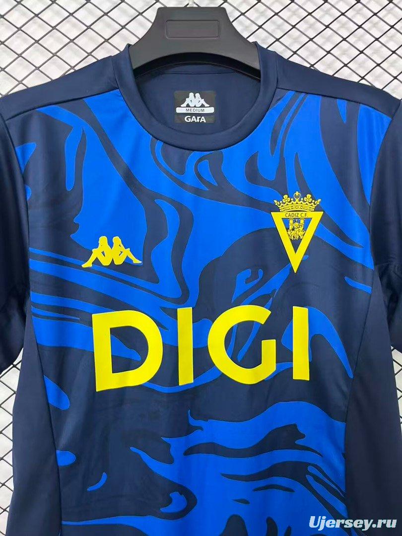 26/27 Cádiz CF Navy Blue Marble Pattern Pre-Match Jersey