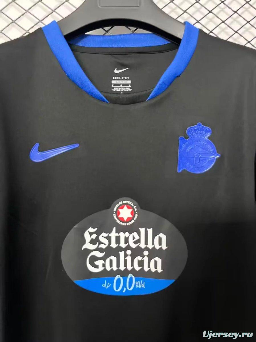 26/27 Deportivo La Coruna Away Black Jersey
