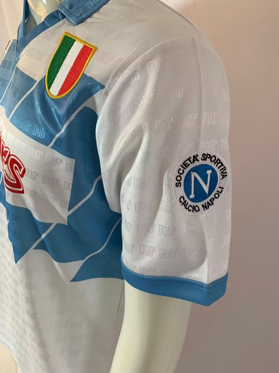Retro 90/91 Napoli Away White Jersey