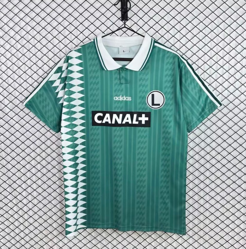 Retro 95/96 Legia Warszawa Away Green Jersey