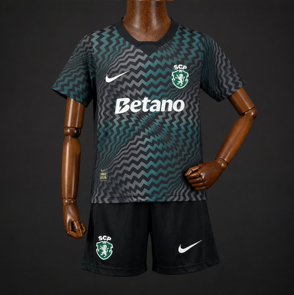 26/27 Kids Sporting CP Lisbon Goalkeeper 1 Dark Green Jersey
