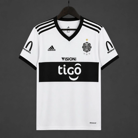 2017 Club Olimpia Centenary Home White Jersey